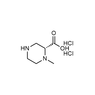 (R)-1-methylpiperazine-2-carboxylic acid dihydrochloride Structure