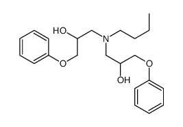 1-[butyl-(2-hydroxy-3-phenoxypropyl)amino]-3-phenoxypropan-2-ol结构式