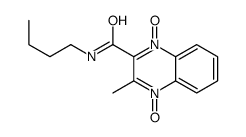 N-butyl-3-methyl-4-oxido-1-oxoquinoxalin-1-ium-2-carboxamide结构式