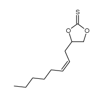 (Z)-4-(oct-2-en-1-yl)-1,3-dioxolane-2-thione Structure
