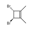 trans-1,2-dibromo-3,4-dimethyl-3-cyclobutene Structure