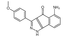 5-氨基-3-(4-甲氧基苯基)-茚并[1,2-c]吡唑-4(2H)-酮结构式