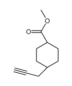 trans-4-(2-Propyn-1-yl)-cyclohexanecarboxylic Acid Methyl Ester structure