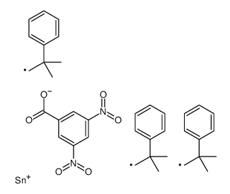 tris(2-methyl-2-phenylpropyl)stannyl 3,5-dinitrobenzoate Structure