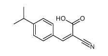 (2Z)-2-氰基-3-(4-异丙基苯基)丙烯酸结构式