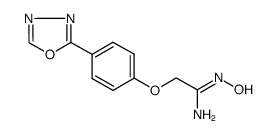 2-[4-(1,3,4-噁二唑-2-基)苯氧基]羟基乙脒结构式