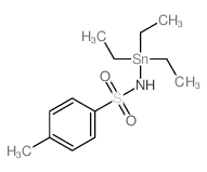 p-Toluenesulfonamide, N-(triethylstannyl)- Structure