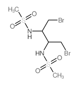 Methanesulfonamide,N,N'-[1,2-bis(bromomethyl)ethylene]bis-, (R,R)-(-)- (8CI) structure