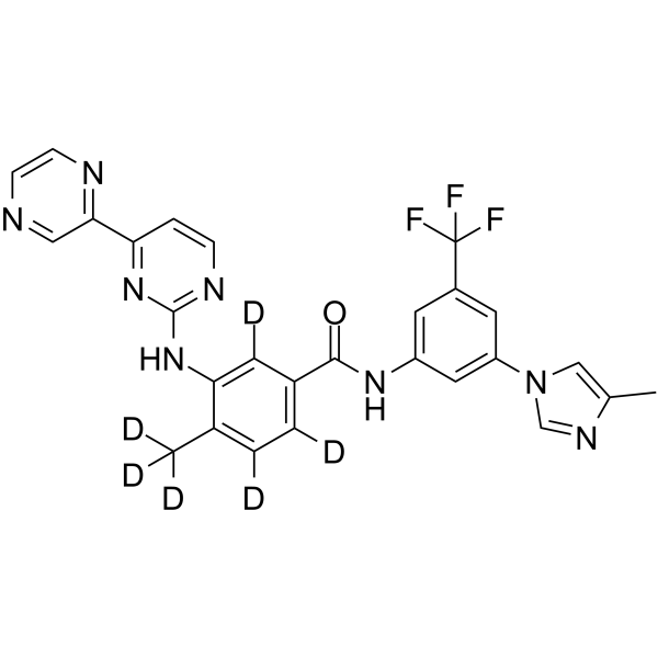 Radotinib-d6结构式