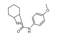 (1R,2S)-2-amino-N-(4-methoxyphenyl)cyclohexane-1-carboxamide结构式