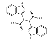 2,3-Di(indol-3-yl)succinic acid结构式