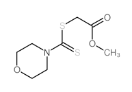 Acetic acid,2-[(4-morpholinylthioxomethyl)thio]-, methyl ester结构式