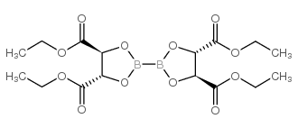 双(D-酒石酸D-乙二醇二乙酯)二硼结构式
