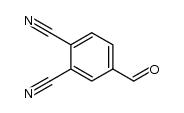 1,2-Benzenedicarbonitrile, 4-formyl- (9CI) Structure