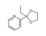 2-(2-ethyl-1,3-dioxolan-2-yl)pyridine Structure