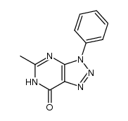 5-methyl-3-phenyl-3,6-dihydro-[1,2,3]triazolo[4,5-d]pyrimidin-7-one结构式