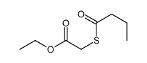 ethyl 2-butanoylsulfanylacetate结构式