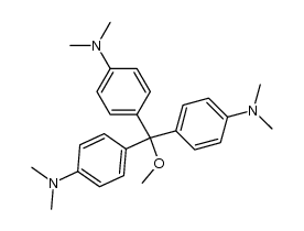 tris-(4-dimethylamino-phenyl)-methoxy-methane Structure
