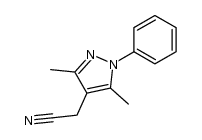 2-(3,5-dimethyl-1-phenyl-1H-pyrazol-4-yl)acetonitrile Structure