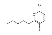 5-iodo-6-pentyl-2(2H)-pyranone Structure