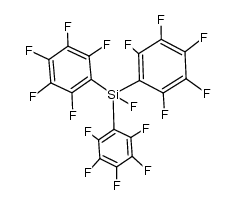 fluoro[tris(pentafluorophenyl)]silane Structure