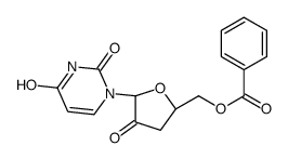 [(2S,5R)-5-(2,4-dioxopyrimidin-1-yl)-4-oxooxolan-2-yl]methyl benzoate结构式