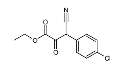 ethyl 3-(4-chlorophenyl)-3-cyano-2-oxopropanoate结构式