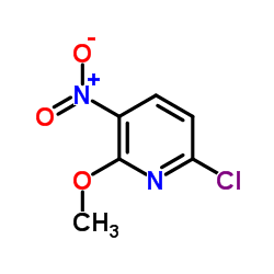 2-甲氧基-3-硝基-6-氯吡啶结构式