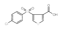 4-[(4-氯苯基)磺酰基]-3-噻吩羧酸结构式
