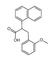 3-(2-METHOXYPHENYL)-2-(NAPHTHALEN-1-YL)PROPANOIC ACID structure