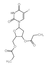 Uridine, 2-deoxy-5-fluoro-, 3,5-dipropionate Structure