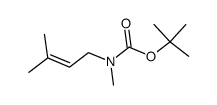 tert-butyl methyl(3-methylbut-2-en-1-yl)carbamate Structure