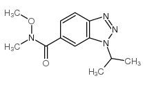 1-异丙基-N-甲氧基-N-甲基-1H-苯并[d][1,2,3]噻唑-6-羧酰胺结构式