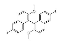 6-iodo-1-(6-iodo-2-methoxynaphthalen-1-yl)-2-methoxynaphthalene Structure
