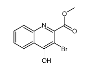 3-bromo-4-hydroxy-quinoline-2-carboxylic acid methyl ester Structure