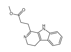 3-(4,9-dihydro-3H-β-carbolin-1-yl)-propionic acid methyl ester结构式