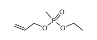 Methyl-phosphonic acid allyl ester ethyl ester Structure
