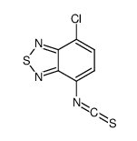 4-chloro-7-isothiocyanato-2,1,3-benzothiadiazole结构式