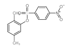 1,4-dimethyl-2-(4-nitrophenyl)sulfonyloxy-benzene结构式