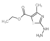 2-肼基-4-甲基噻唑-5-羧酸乙酯结构式