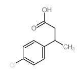 Benzenepropanoic acid,4-chloro-b-methyl-结构式
