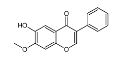 6-hydroxy-7-methoxy-3-phenylchromen-4-one Structure