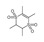 2,3,5,6-tetramethyl-2,3-dihydro-1,4-dithiine 1,1,4,4-tetraoxide结构式