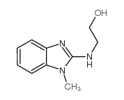 2-(1-甲基-1h-苯并咪唑-2-基氨基)-乙醇结构式