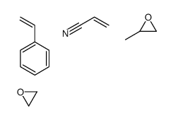 2-丙烯腈与乙烯基苯、甲基环氧乙烷和环氧乙烷的聚合物结构式