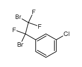1-chloro-3-(1,2-dibromo-1,2,2-trifluoroethyl)benzene结构式