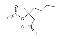 2-methyl-1-nitro-2-nitrooxy-hexane结构式