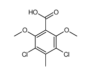 3,5-dichloro-2,6-dimethoxy-4-methylbenzoic acid结构式