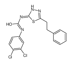 1-(3,4-dichlorophenyl)-3-[5-(2-phenylethyl)-1,3,4-thiadiazol-2-yl]urea Structure