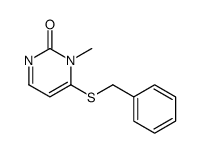 6-benzylsulfanyl-1-methylpyrimidin-2-one结构式